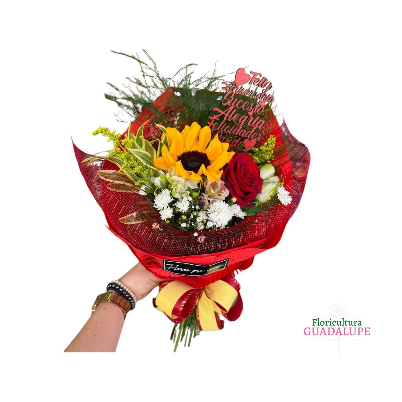 Mini Buqu� de Girassol