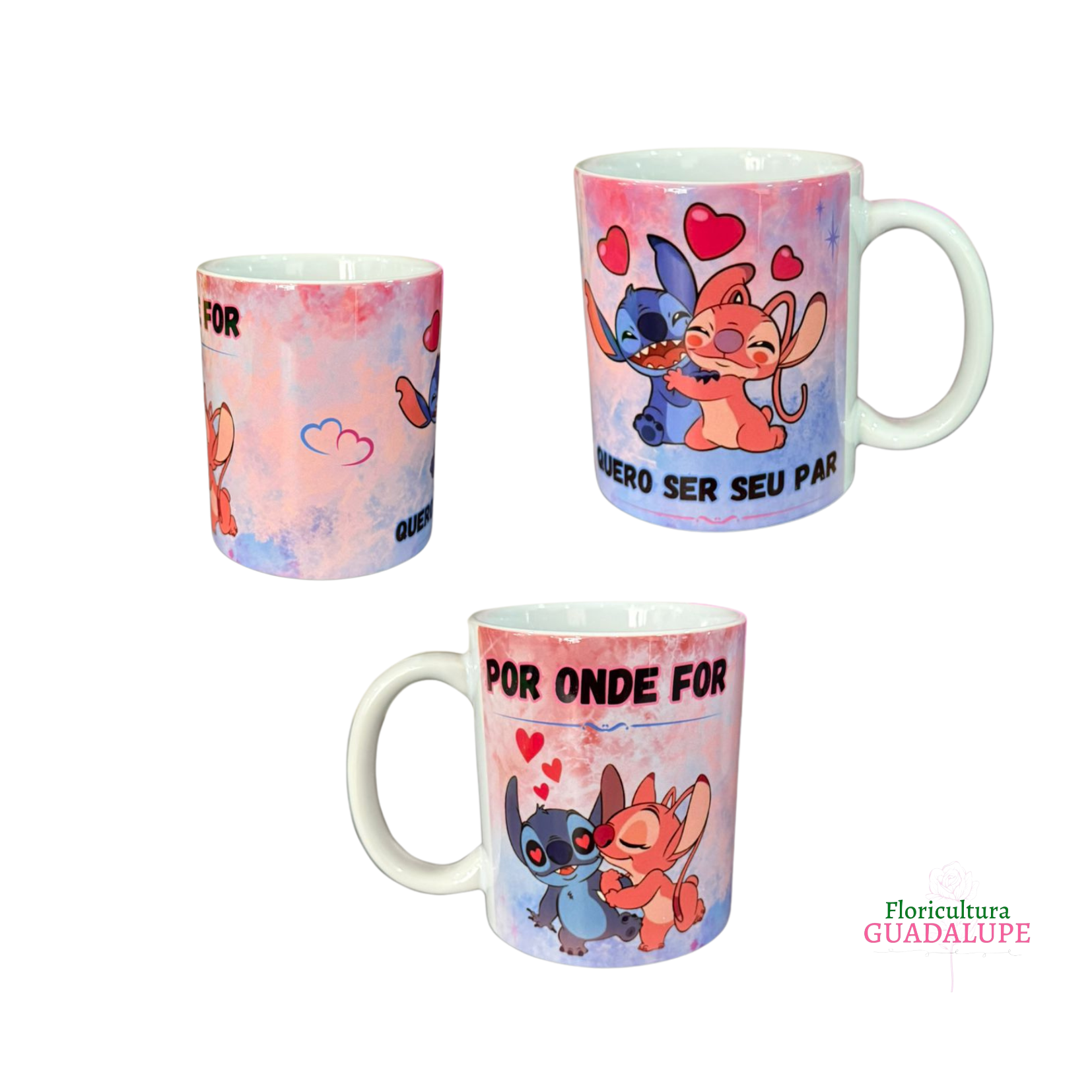 Caneca Stitch - Quero Ser Seu Par