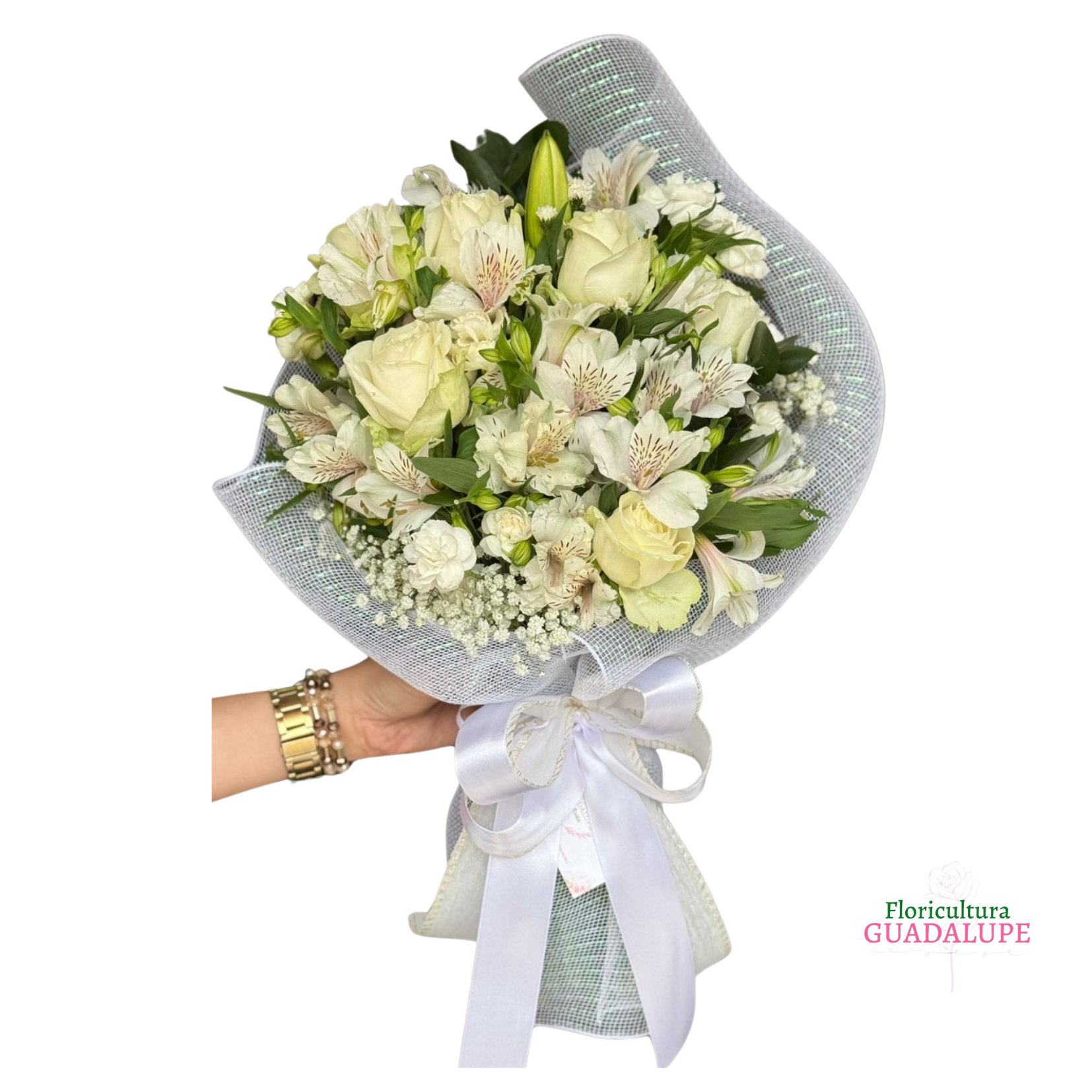 Buqu� de Rosas Brancas - White Edition