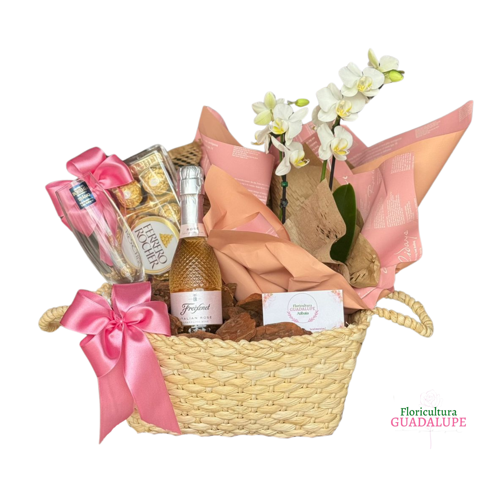 Cesta Luxo Espumante - Rose Edition