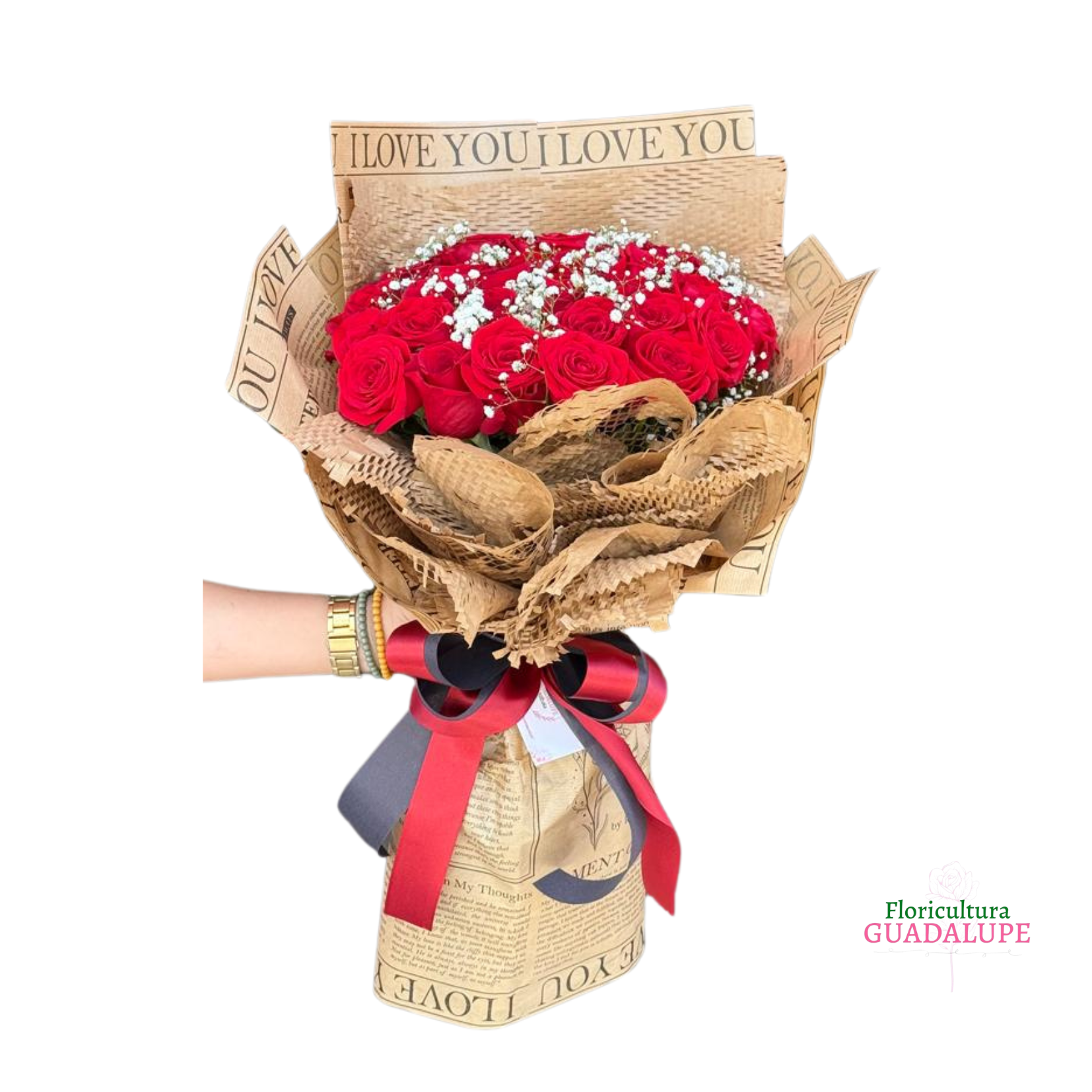 Buqu� de 40 Rosas - R�stico