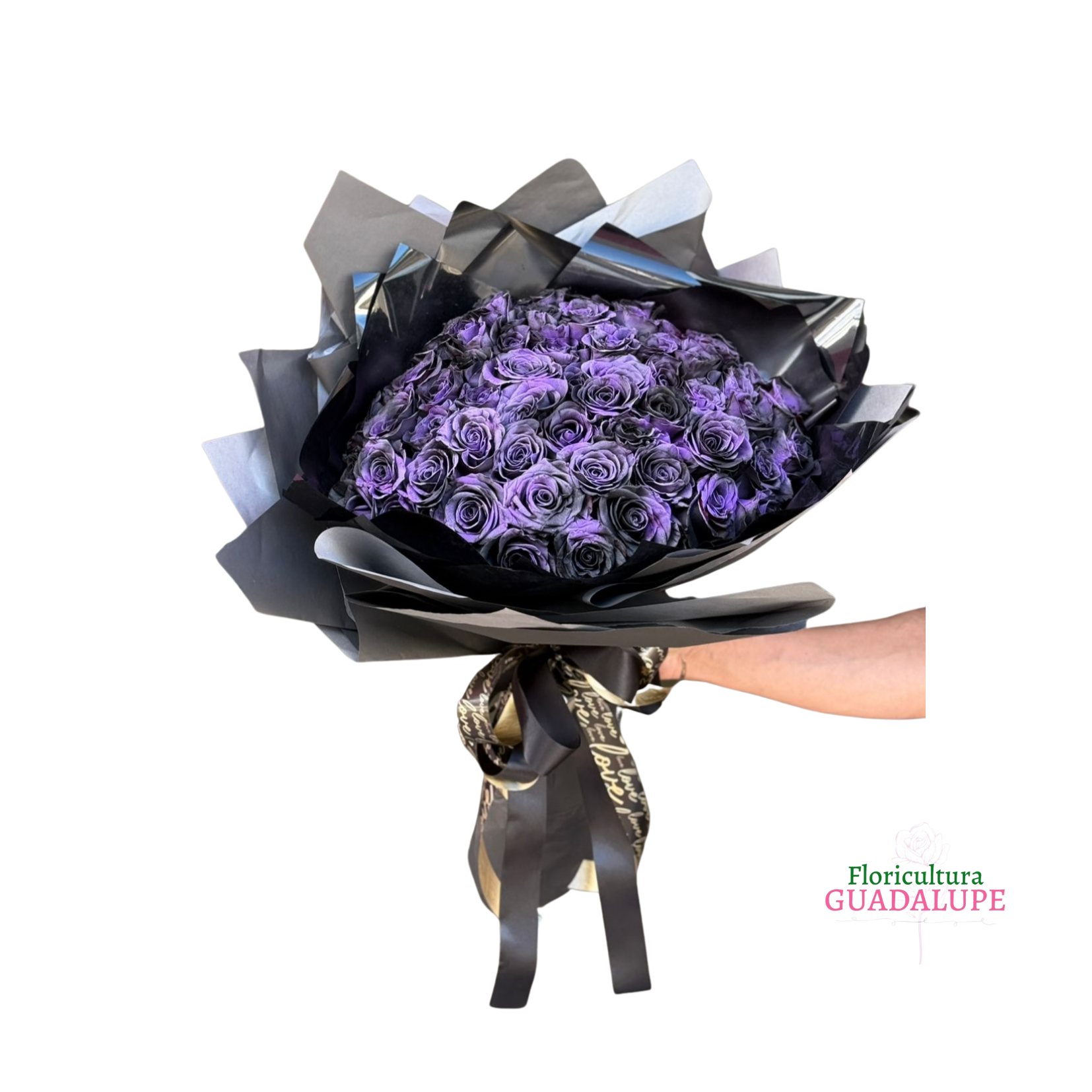 Buqu� com  60 Rosas - Dark Purple