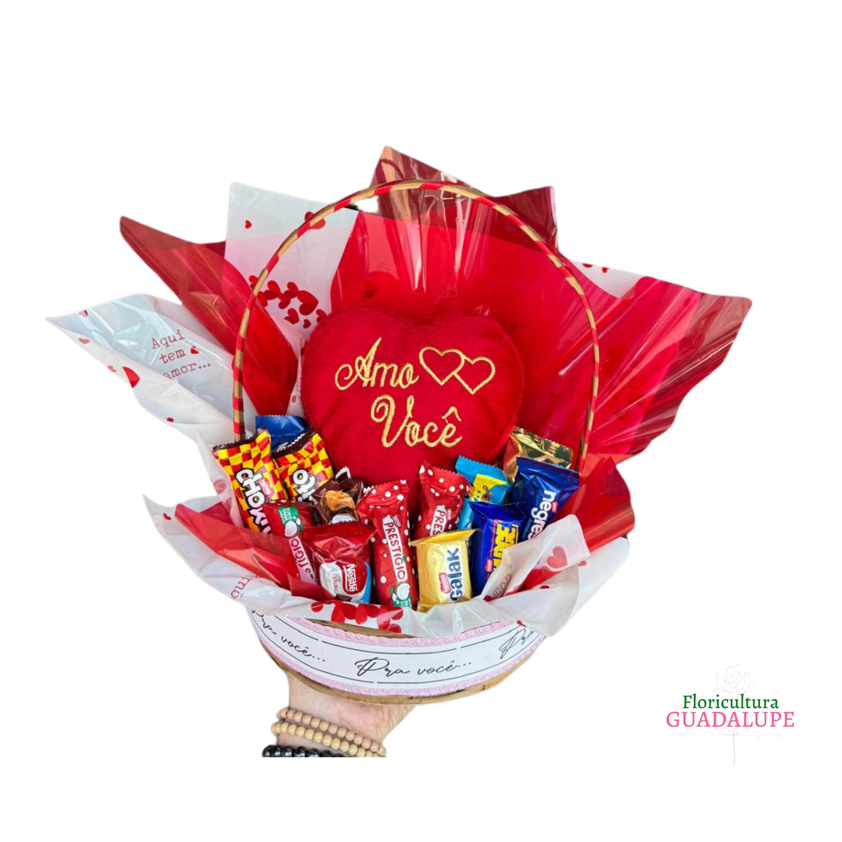 Mini Cesta - Amo Voc�